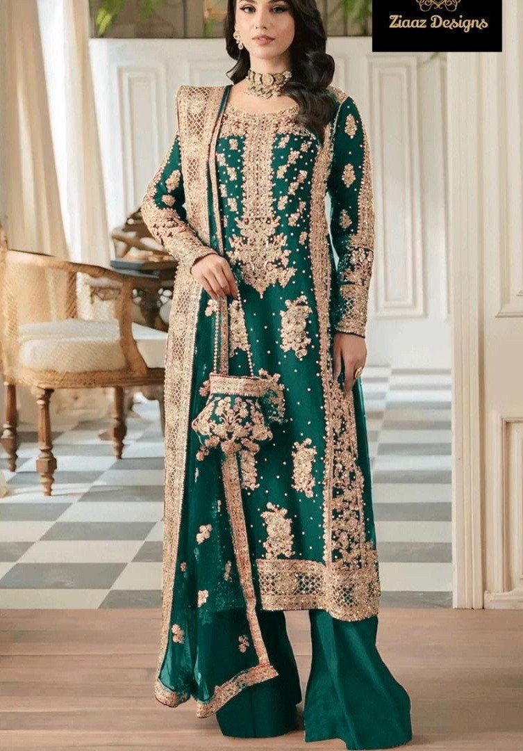 ZIAAZ DESIGNS 738 C WHOLESALE WITH PRICE PAKISTANI SALWAR SUITS