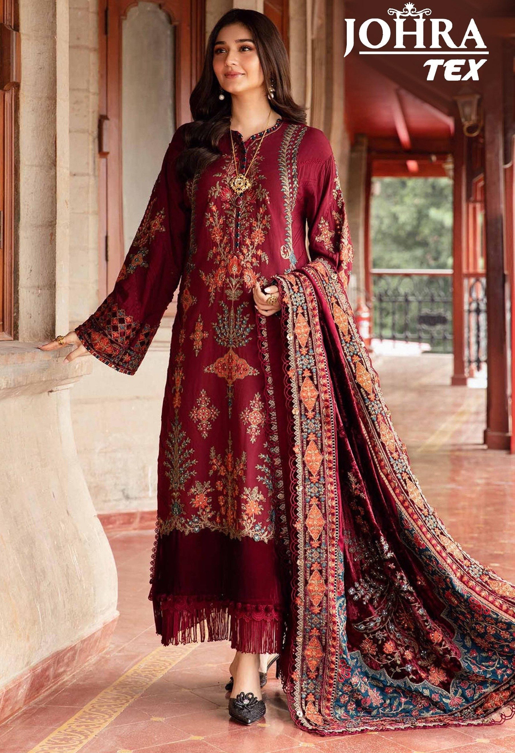 JOHRA TEX 161 PAKISTANI VISCOSE REYON SUITS 