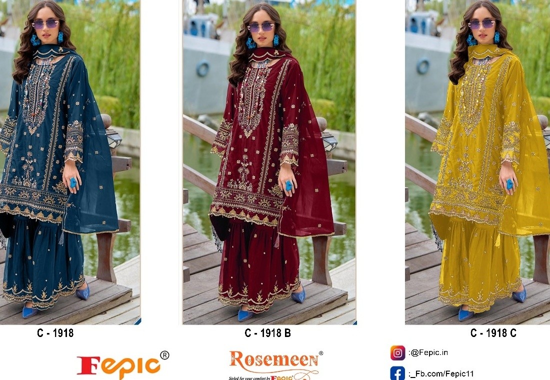 FEPIC ROSEMEEN C 1918 ABC LATEST PAKISTANI SALWAR KAMEEZ