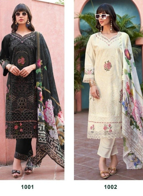 SHREE FABS 1001 1002 TASRIF BEAUTIFUL PAKISTANI SUITS ONLINE