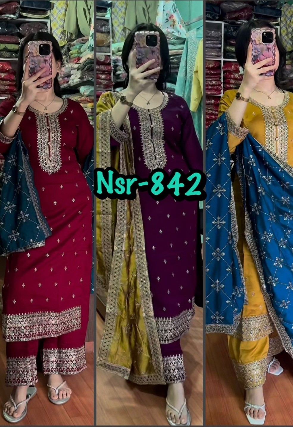 SHREE HARI NSR 842 HIT DESIGN READYMADE PAKISTANI DRESSES