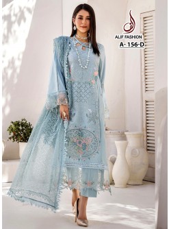 ALIF FASHION A 156 D PAKISTANI SALWAR SUITS DEALER WHOLESALE SINGLE