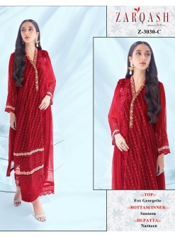 ZARQASH 3030 A PAKISTANI SALWAR SUITS