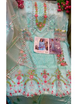 TAWAKKAL FAB GULAAL VOL 5 BLUE PAKISTANI SUITS