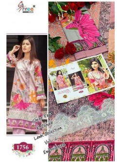 SHREE FAB 1756 AL ZOHAIB LAWN COLLECTTION VOL-1& 2 COMPANY PRICE SALWAAR KAMEEZ
