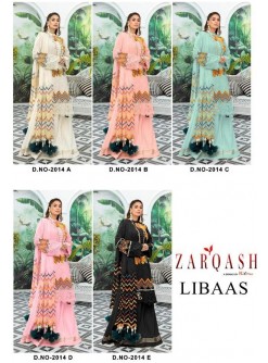 KHAYYIRA ZARQASH 2014-E LIBAAS LATTEST PAKISTANI SUIT