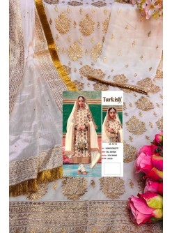 TURKISH M-1013 SALWAAR KAMEEZ BLOOMING