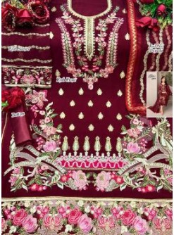 CROSS STITCH 02-D PAKISTANI SUIT SATOON SILK