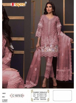 FEPIC C-1073 D ROSEMEEN WHOLSALE PAKISTANI SUIT BUTTERFLY NET