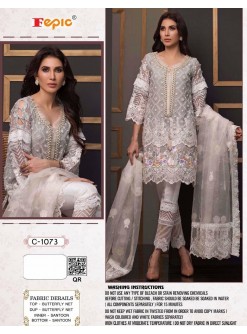 FEPIC C-1073 ROSEMEEN WHOLSALE PAKISTANI SUIT BUTTERFLY NET