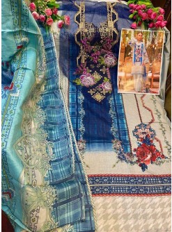 DEEPSY -1095-FIRDOUS URBANE-3 KARACHI SUIT CHIFFONE PRINT