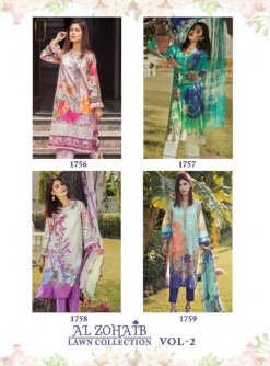 SHREE FAB 1752 TO 1759 AL ZOHAIB LAWN COLLECTTION VOL-2 SALWAAR KAMEEZ FULLSET