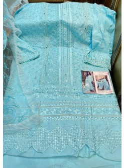 KHAYYIRA ZARQASH ROUCHE 2046-B PAKISTANI SUIT LAWN COTTON