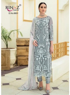 RINAZ FASHION IMROZIA VOL-4 8601 PAKISTANI SUITS STANDARD EMBROIDERED COLLECTION