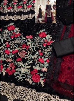 KAINAT FAB SEREN IMROZIA BLACK PAKISTANI SUITS EMBROIDERED COLLECTION
