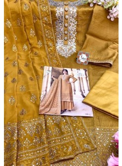 EBA LIFESTYLE NYRA VOL-1 YELLOW PAKISTANI SUITS WHOLESALE