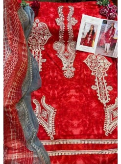ZIAAZ DESIGNS Z7777-A RED LATEST COLLECTION SURAT