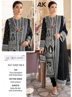 AL KHUSHBU ALK D-108 A HEAVY EMBROIDERED WHOLESALE