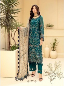 SANIYA TRENDZ BLOCKBUSTER VOL 1 1012 PAKISTANI SUITS MANUFACTURER