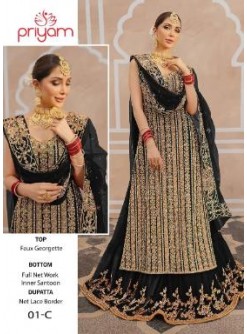 PRIYAM 01 C SUPER HI DESIGN PAKISTANI SUITS SUPPLIER