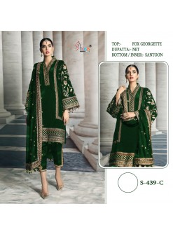 SHREE FABS S 439 C GREEN COMPANY PRICE AVAILABALE IN SURAT