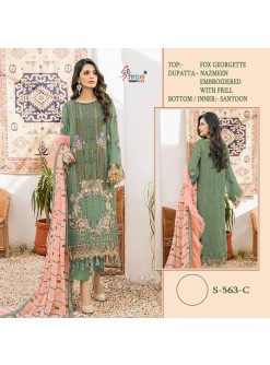 SHREE FABS S 563 C PAKISTANI SUITS WHOLESALE IN INDIA