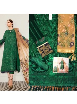 SHREE FABS S 160 C ROSE GOLD 4 GREEN PAKISTANI SUITS NEW COLLECTION 