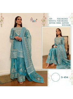 SHREE FABS S 454 PAKISTANI SUITS LATEST COLLECTION