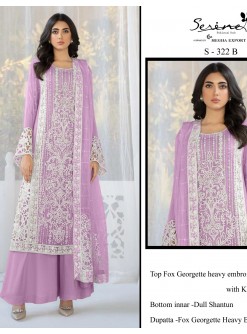 SERINE S 322 B PAKISTANI SUITS KHATLIWORK IN SURAT