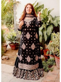LC 1242 SHARARA SUITS BLACK