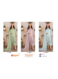FEPIC ROSEMEEN 1887 PAKISTANI ORGANZA SUITS 