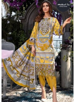 MEHBOOB TEX 1461 B PAKISTANI COTTON SUITS YELLOW