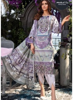 MEHBOOB TEX 1461 A PAKISTANI COTTON SUITS GREY