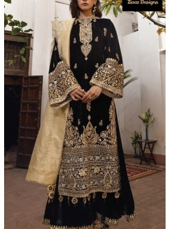ZIAAZ DESIGNS 643 VELVETS PAKISTANI SUITS MANUFACTRER