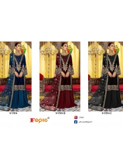FEPIC 17014 VELVETS SALWAR SUITS WHOLESALE PRICE 