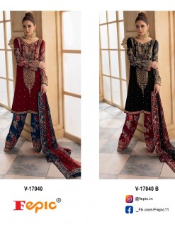 FEPIC V 17040 VELVET PAKISTANI SUITS MANUFACTURER