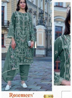 FEPIC ROSEMEEN 1876 PAKISTANI SUITS GREEN 