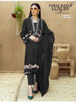 SOBIA NAZIR LUXURY SN 1011 E PAKISTANI DESIGNER SUITS BLACK