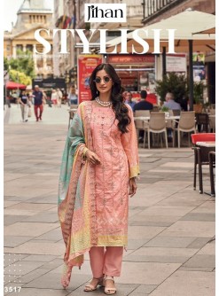 JIHAN 3217 BIN SAEED LAWN COLLECTION VOL 14 SALWAR SUITS STYLISH