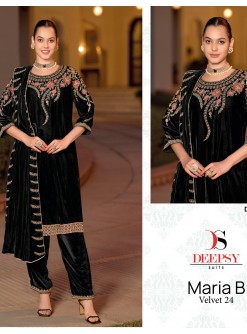 DEEPSY SUITS 32218 A MARIA B VELVET 24 PAKISTANI SALWAR SUITS 