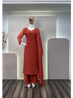 BE 254 READYMADE PAKISTANI SUITS COTTON THREAD 