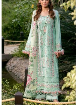 SANIYA TRENDZ 29002 ADAN LIBAS CHIKANKARI 29 PAKISTANI SALWAR SUITS DUPATTA MASLIN