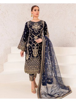 DHK 1319 VELVET READYMADE SINGLE PIECE