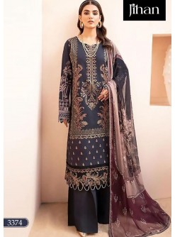 JIHAN CHEVRON LUXURY LAWN COLLECTION 3374 LAWN PAKISTANI SUITS