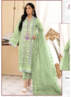 ZARQASH 3020 C PAKISTANI DRESSES GREEN ONLINE