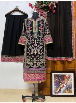 LC 1197 READYMADE PAKISTANI DRESSES BLACK ONLINE
