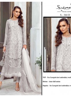 SERINE S 344 D PAKISTANI SALWAR SUITS LATEST HANDWORK INDIA