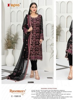 FEPIC ROSEMEEN C 1585 B SALWAR SUITS WHOLESALE BLACK