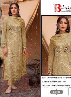 BILQIS B 89 A PAKISTANI SUITS DEALER SINGLE 