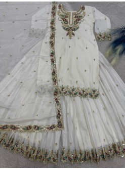 JD 584 LATEST READYMADE FENCY SHARARA
